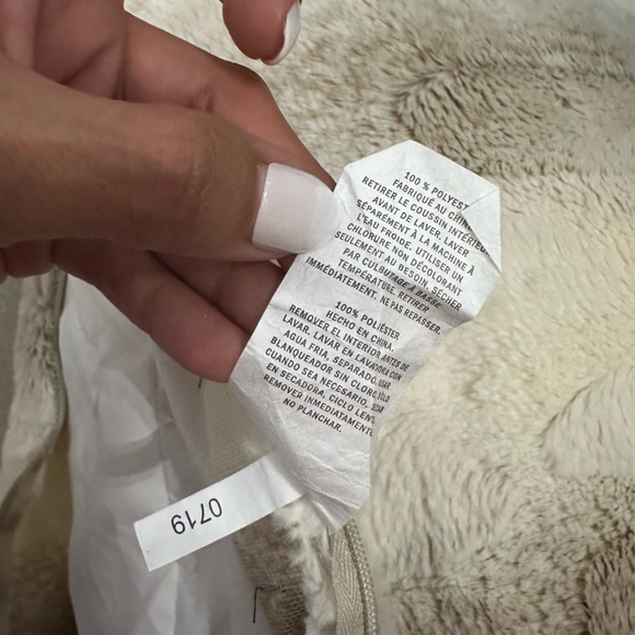 DKNY Decorative Down Wide Stripe Pillow Neutral-Brown-Cream - Picture 9 of 11